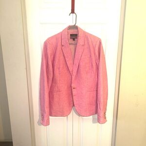 J. Crew 💯 Linen Pink Blazer, Campbell, women’s 16 Tall